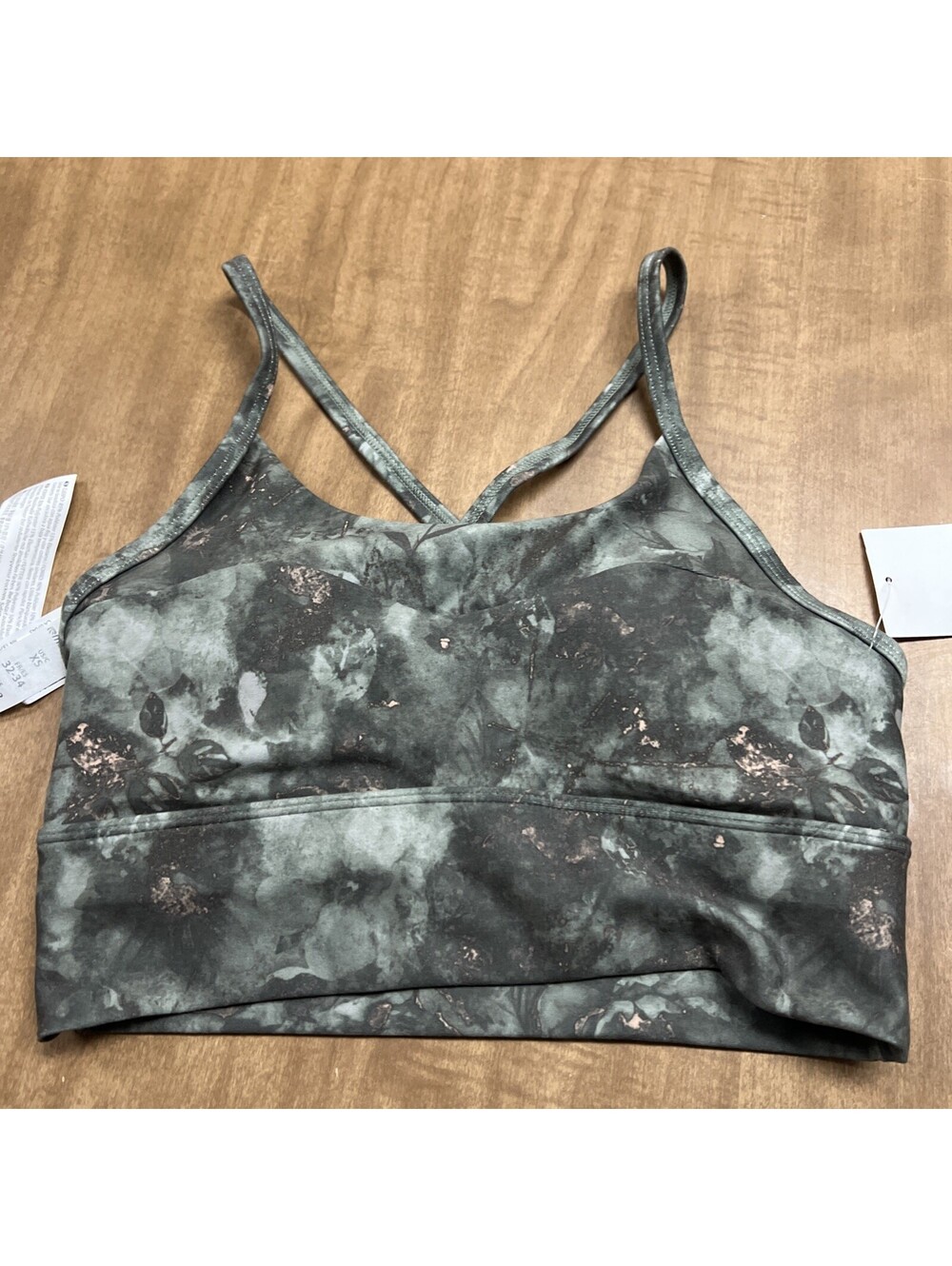Marika marble sports bra size XS Green Marble